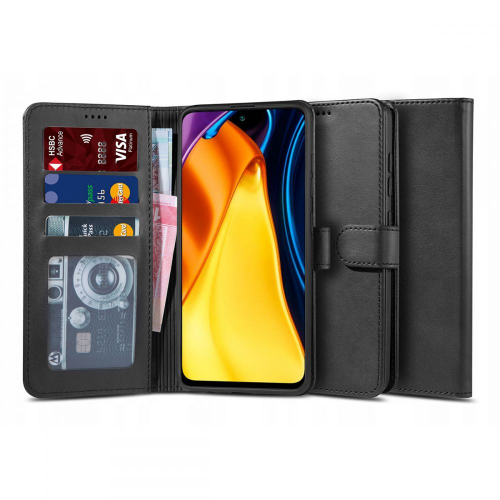 Etui Tech-Protect Wallet do Xiaomi Poco M3 Pro 5G / Redmi Note 10 5G czarne